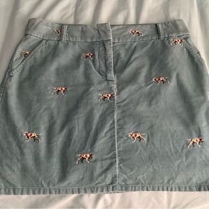 J Crew Embroidered skirt